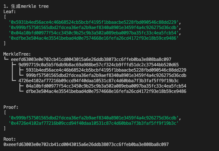 Generating Merkle Tree